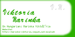 viktoria marinka business card